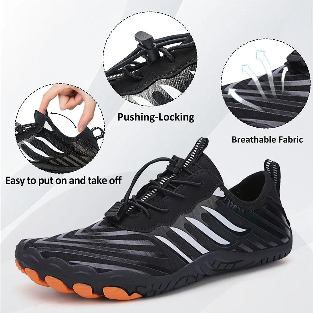 Zureto Hike Barefoot Shoes Womens Mens, Unisex Healthy Non-Slip Barefoot Grounded Shoes