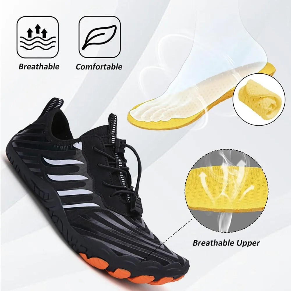 Zureto Hike Barefoot Shoes Womens Mens, Unisex Healthy Non-Slip Barefoot Grounded Shoes